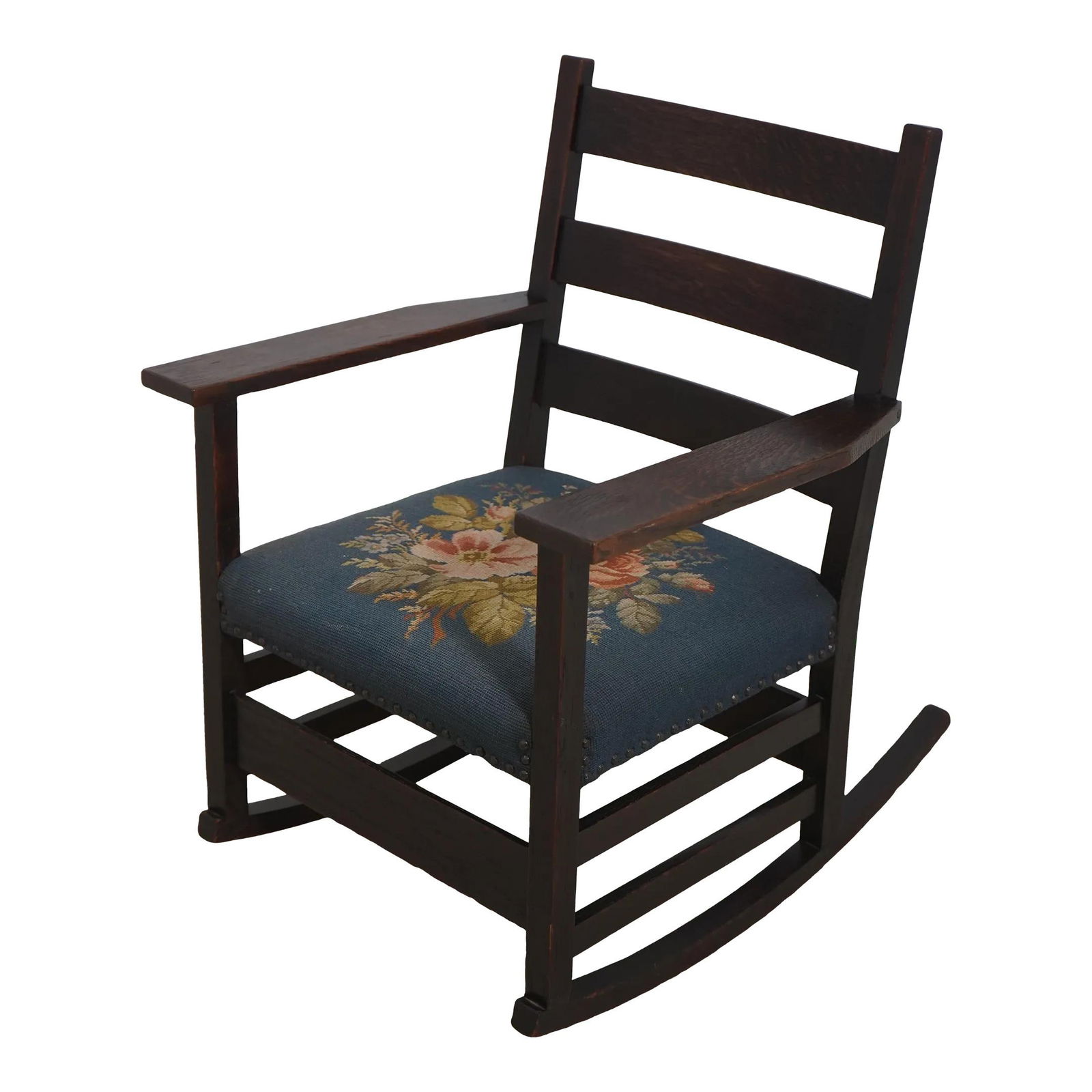 Gustav Stickley Signed Mission Oak Rocker C.1900-1910 (1 of 10)