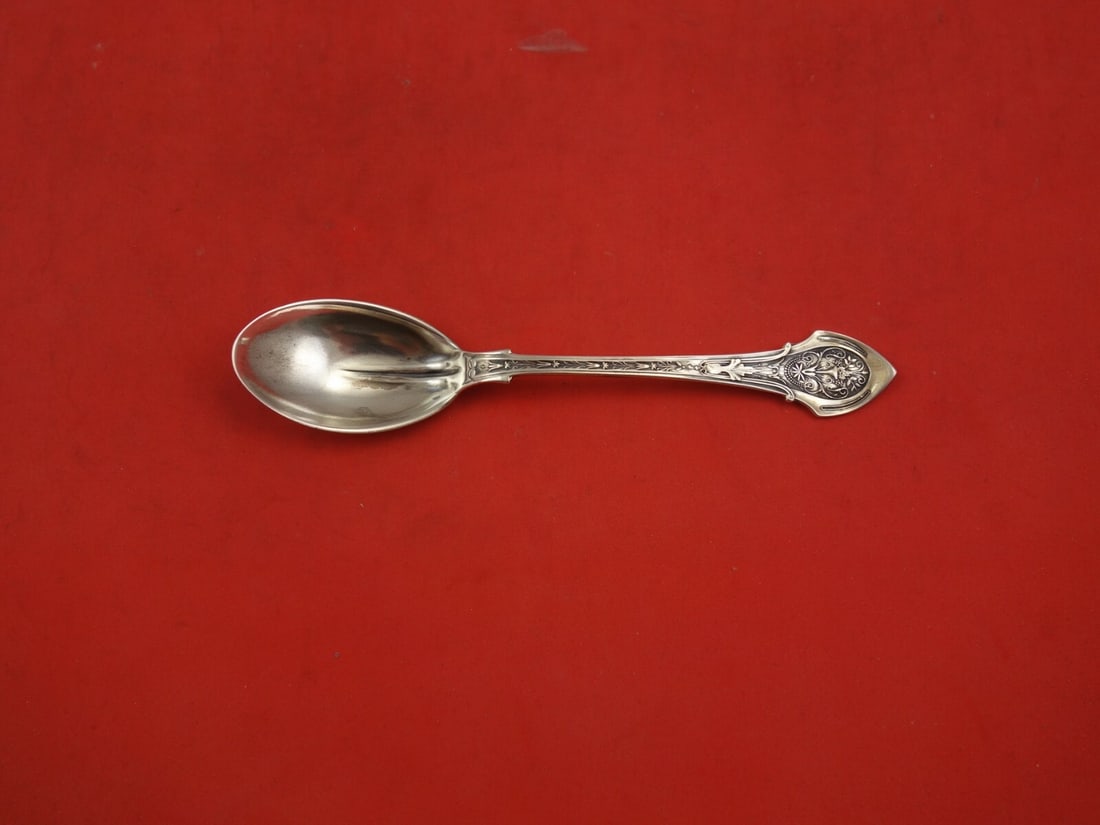 Wood & Hughes Angelo Sterling Silver Ice Cream Spoon 5 5/8 Vintage: Wood & Hughes Angelo Sterling Silver Ice Cream Spoon 5 5/8 Vintage This vintage ice cream spoon from the renowned Wood & Hughes features the elegant Angelo pattern. Crafted from high-quality sterling