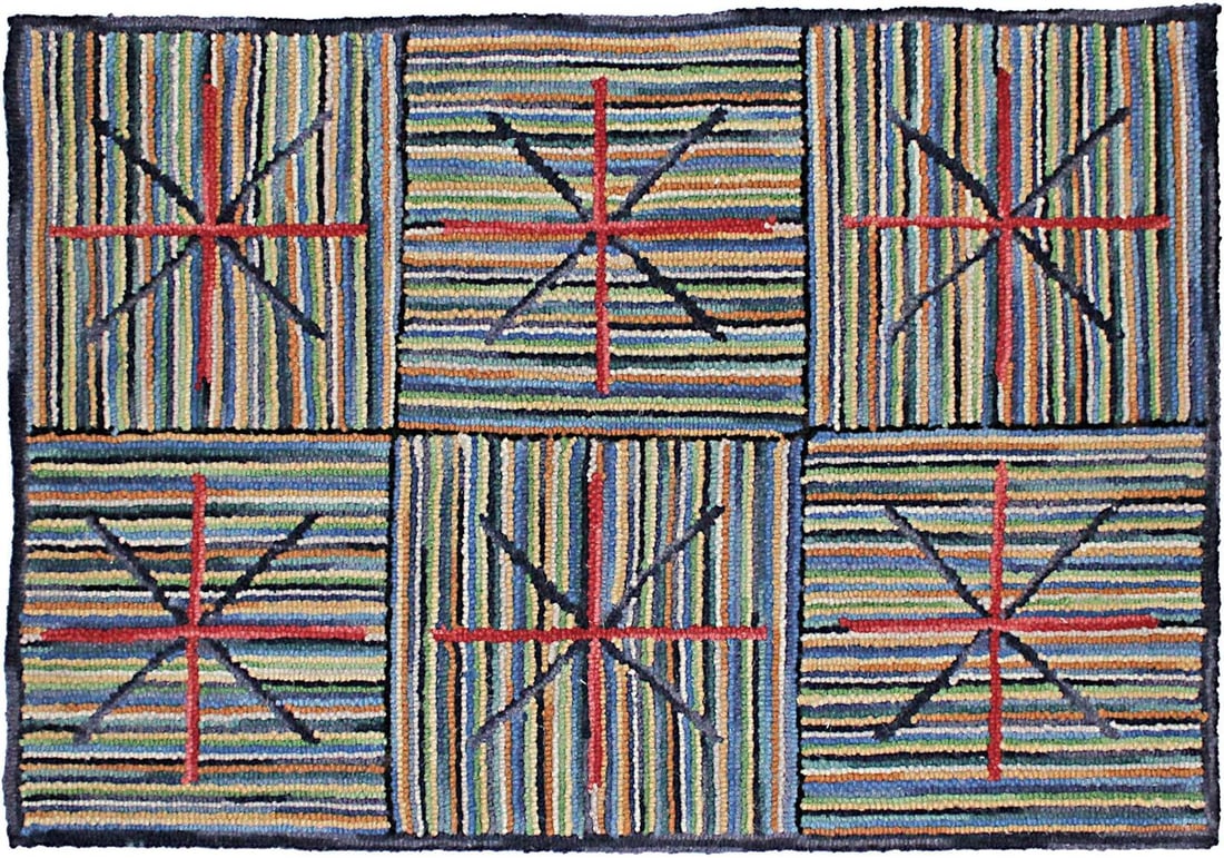 Alderman Hand-Hooked Wool Rug 3x5 Transitional Style: Alderman Hand-Hooked Wool Rug 3x5 Transitional Style Add a touch of elegance to your space with this vibrant wool rug, showcasing contemporary colors that complement various decor styles. Hand-hooked