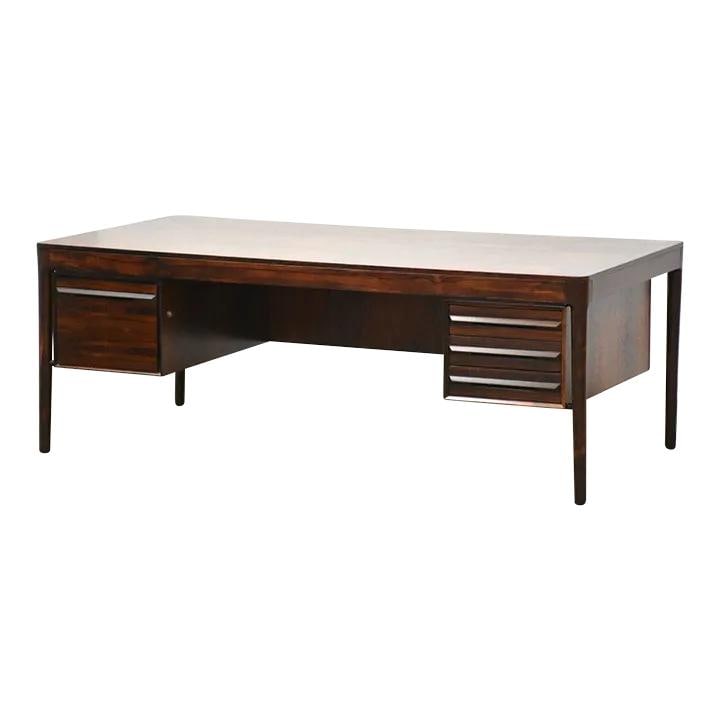 Mid Century Modern Rosewood Desk by Haug Snekkeri for Bruksbo (1 of 9)