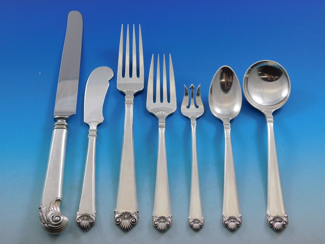 Watson George II Sterling Silver Flatware Set 84 Pieces with Storage Chest (1 of 5)