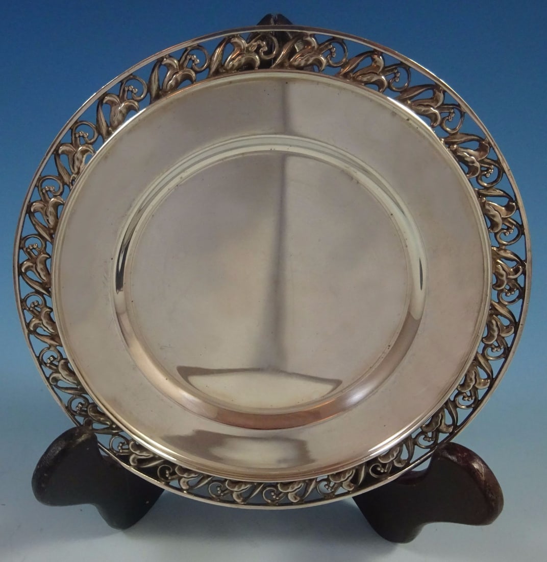 International Sterling Silver La Paglia Dessert Plate 6.5" by Alphonse La Paglia (1 of 4)