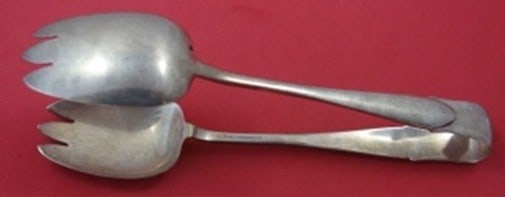 Sterling Silver Ice Tongs Faneuil Pattern 7 Inch Antique Serving (1 of 1)
