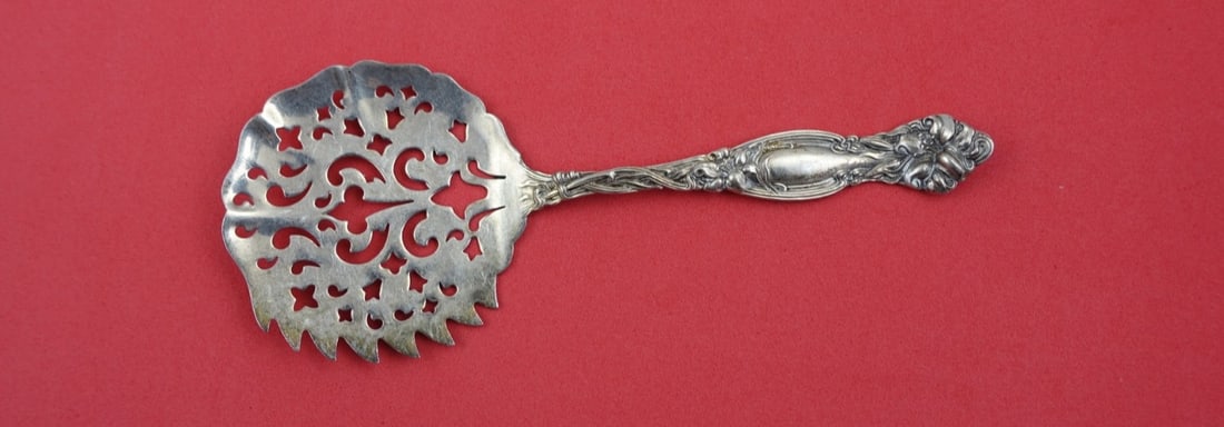 International Sterling Silver Frontenac Cucumber Server 5 1/2 Inch Pierced (1 of 2)