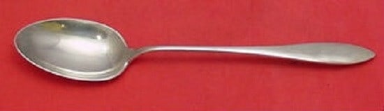 Towle Lafayette Sterling Silver Serving Spoon 13 Inch Button Design (1 of 2)