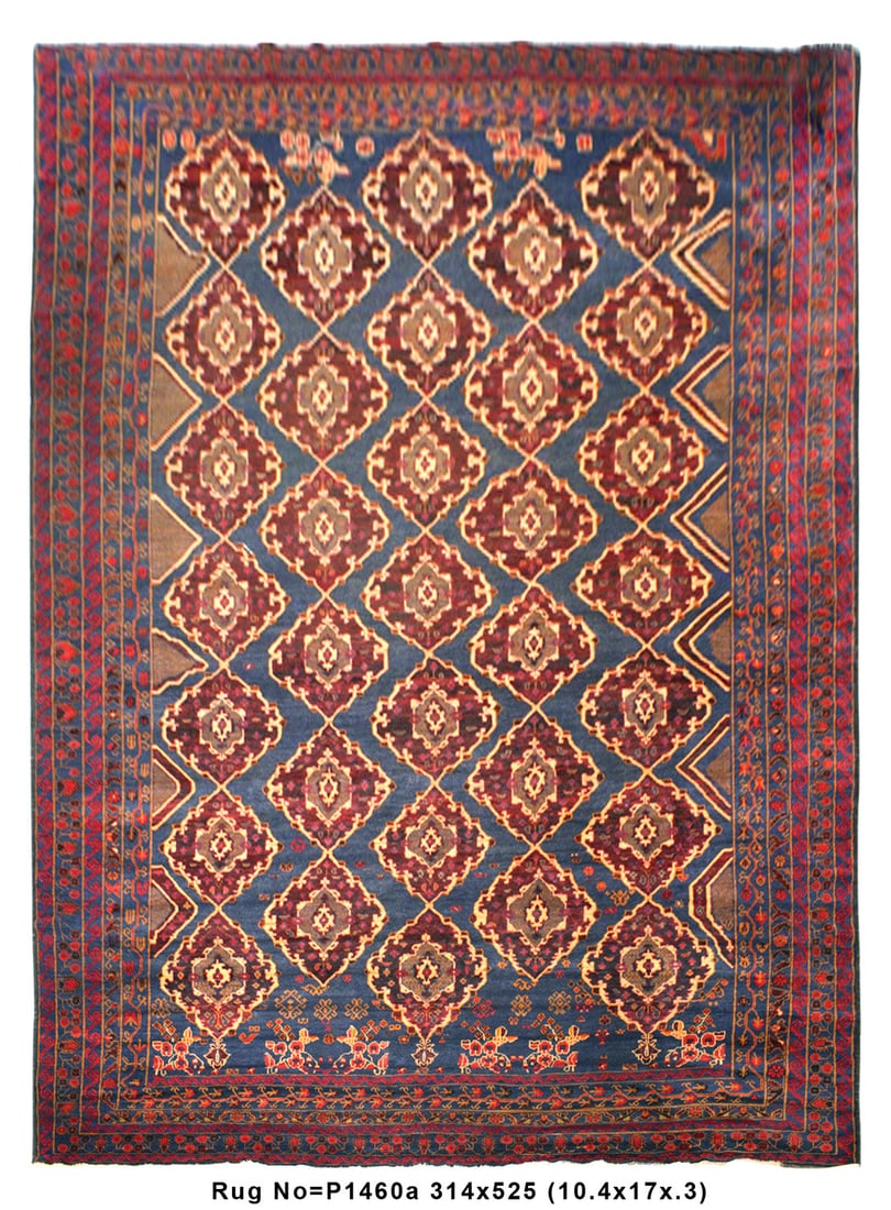 10.4 x 17.3 Large Vintage Persian Tribal Area Rug Handwoven Wool (1 of 8)