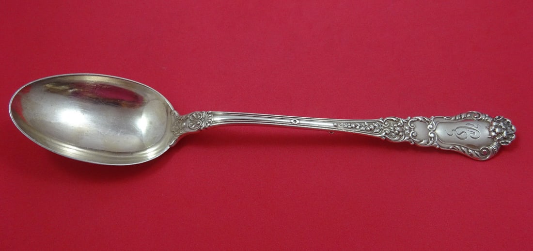 Gorham Baronial Old Sterling Silver Stuffing Spoon 12 1/8" (1 of 1)
