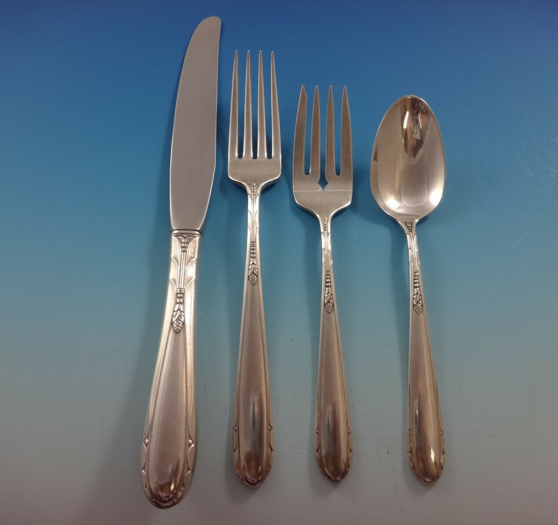 Heiress Oneida Sterling Silver Flatware Set for 8 - 36 Pieces with Storage Chest (1 of 8)