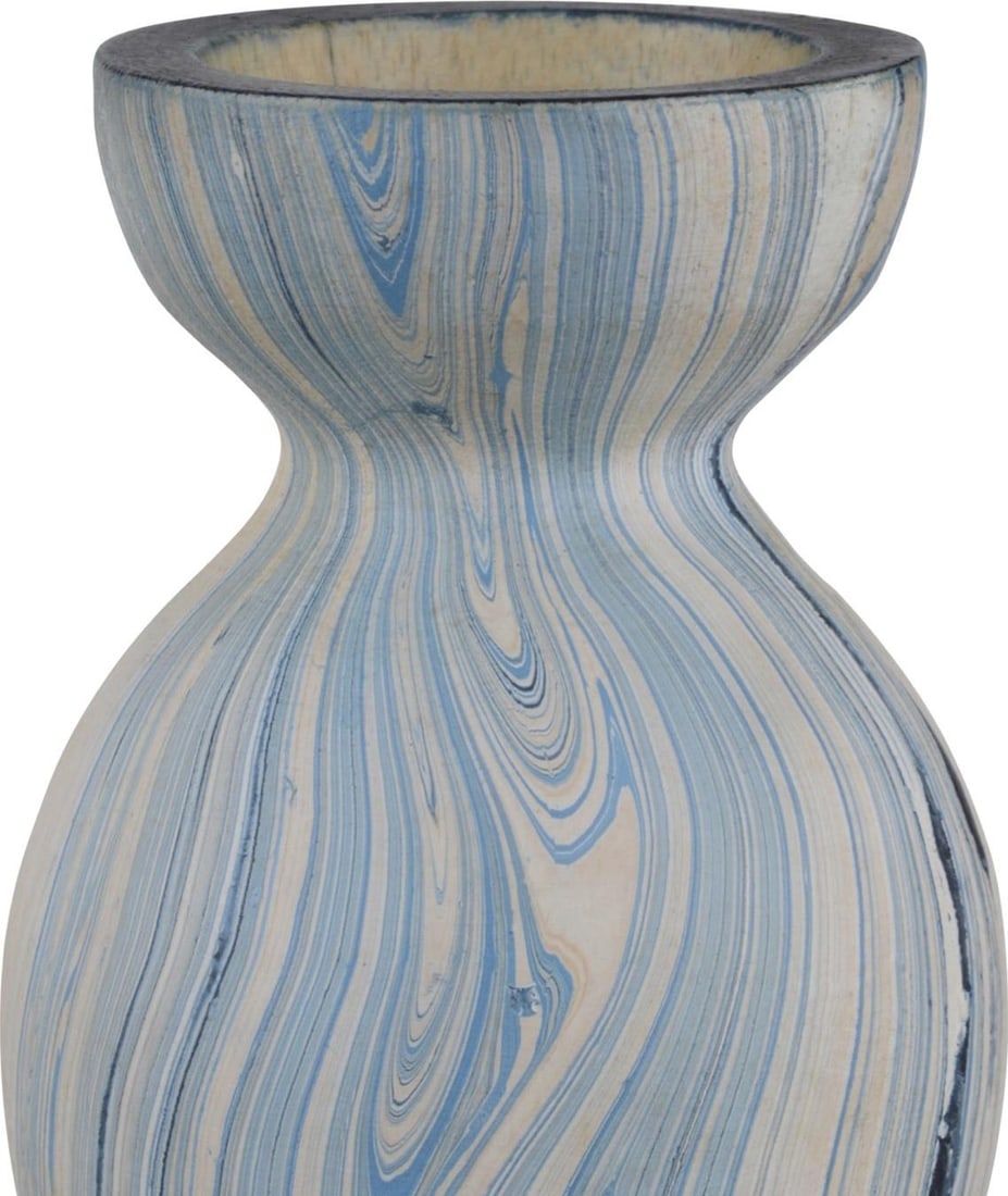Currey Calm Sea Blue Marbleized Vase Set of 3 (1 of 3)