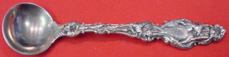 Whiting Lily Sterling Silver Master Salt Spoon 3.5 Inches (1 of 1)