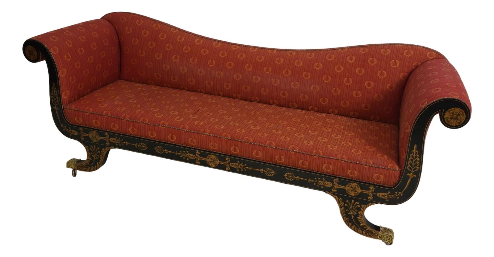 Kindel Neoclassical Baltimore Settee Sofa with Hand-Painted Details (1 of 10)