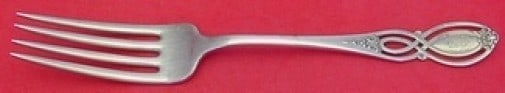 Alvin Chippendale Old Sterling Silver Dinner Fork 7 1/2 Inch Heirloom: Alvin Chippendale Old Sterling Silver Dinner Fork 7 1/2 Inch Heirloom This exquisite dinner fork is a stunning example of the Chippendale Old pattern by Alvin, crafted from high-quality sterling silve