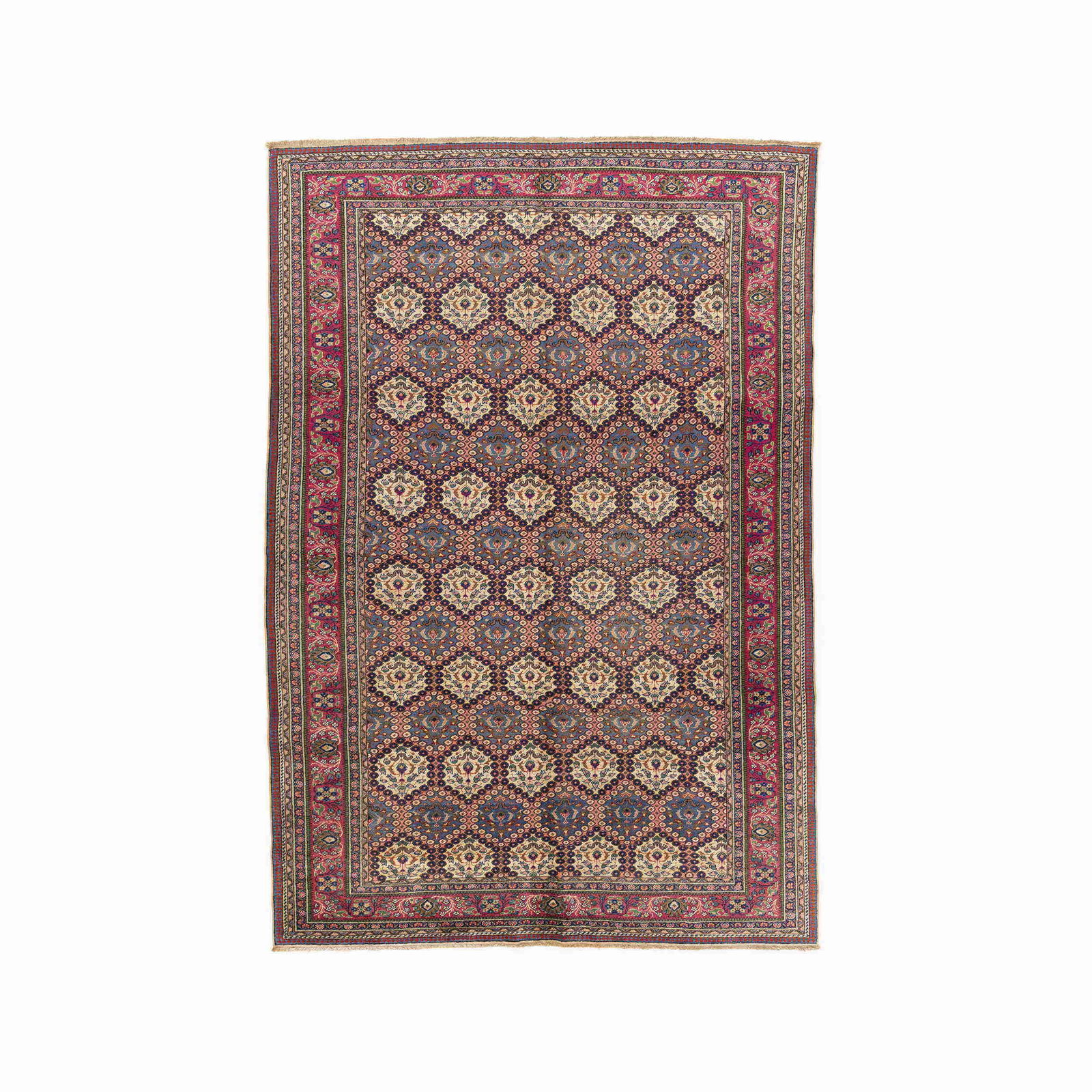 Authentic Handmade Kayseri Wool on Cotton Carpet 80.3 x 116.9 Inches (1 of 8)