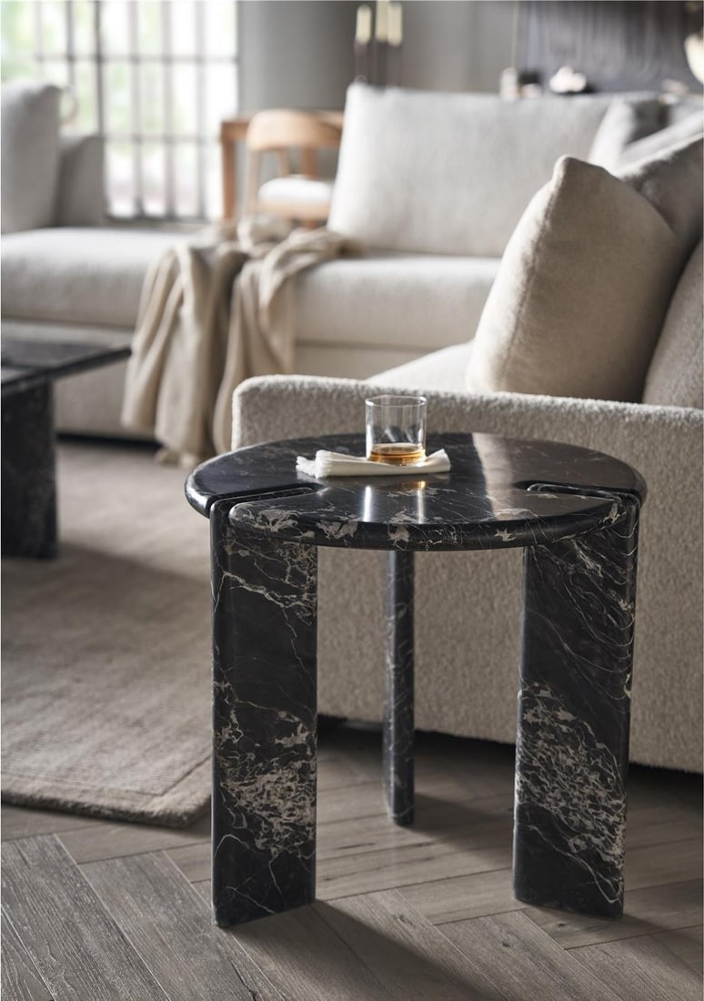 Universal Magnus End Table Modern Design 22H 24W 24D: Universal Magnus End Table Modern Design 22H 24W 24D Introducing the Sleek Design of Magnus End Table, a perfect blend of style and functionality. This contemporary end table features a clean and mini
