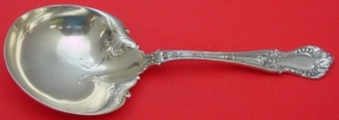Whiting Sterling Silver 9 Inch Dorothy Vernon Berry Spoon (1 of 2)