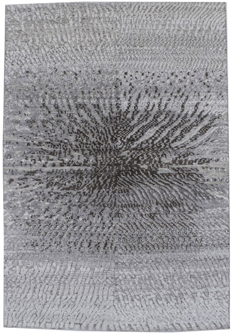 Handmade Modern Abstract Wool Area Rug 5'5 x 7'11 Multicolored: Handmade Modern Abstract Wool Area Rug 5'5 x 7'11 Multicolored Enhance your living space with this exquisite handmade modern design wool area rug, measuring 5'5" x 7'11". Featuring a stunning multicol