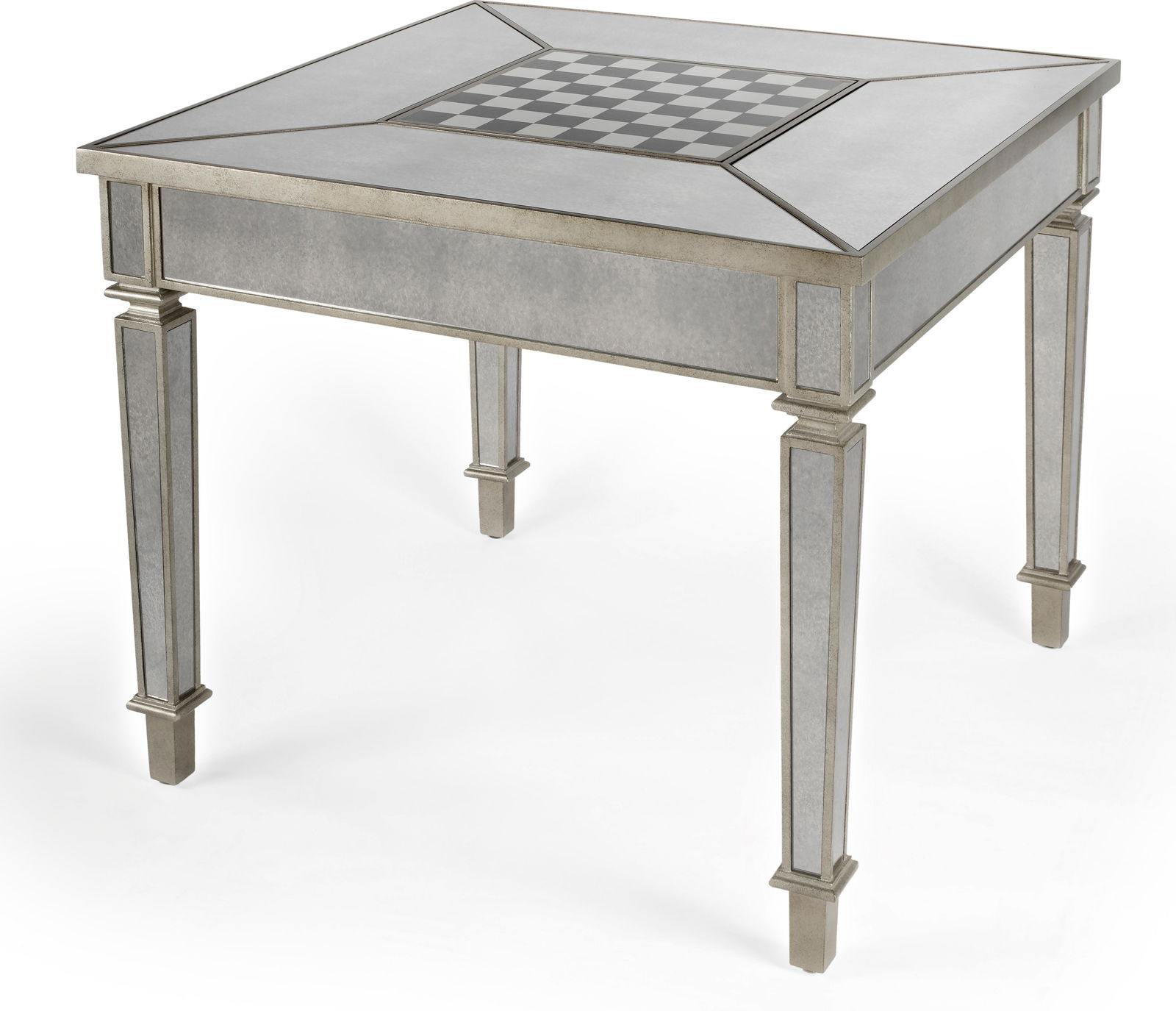 Butler Celeste Mirrored Square Game Table with Reversible Board (1 of 9)