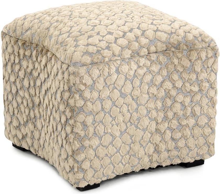 John-Richard Elegant Curved Ottoman Seat in Fabric (1 of 1)