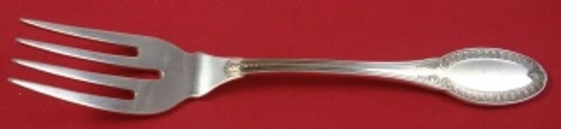 Wallace-Italy Impero Sterling Silver Salad Fork 4-Tine 6 7/8 Inches: Wallace-Italy Impero Sterling Silver Salad Fork 4-Tine 6 7/8 Inches This exquisite salad fork is part of the Impero pattern by Wallace-Italy, crafted from high-quality sterling silver. With its elegan