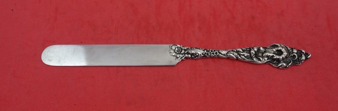 Reed and Barton Les Six Fleurs Sterling Silver Tea Knife 8 Inch: Reed and Barton Les Six Fleurs Sterling Silver Tea Knife 8 Inch This exquisite tea knife, crafted by Reed and Barton, showcases the beautiful Les Six Fleurs pattern. Made from high-quality sterling si