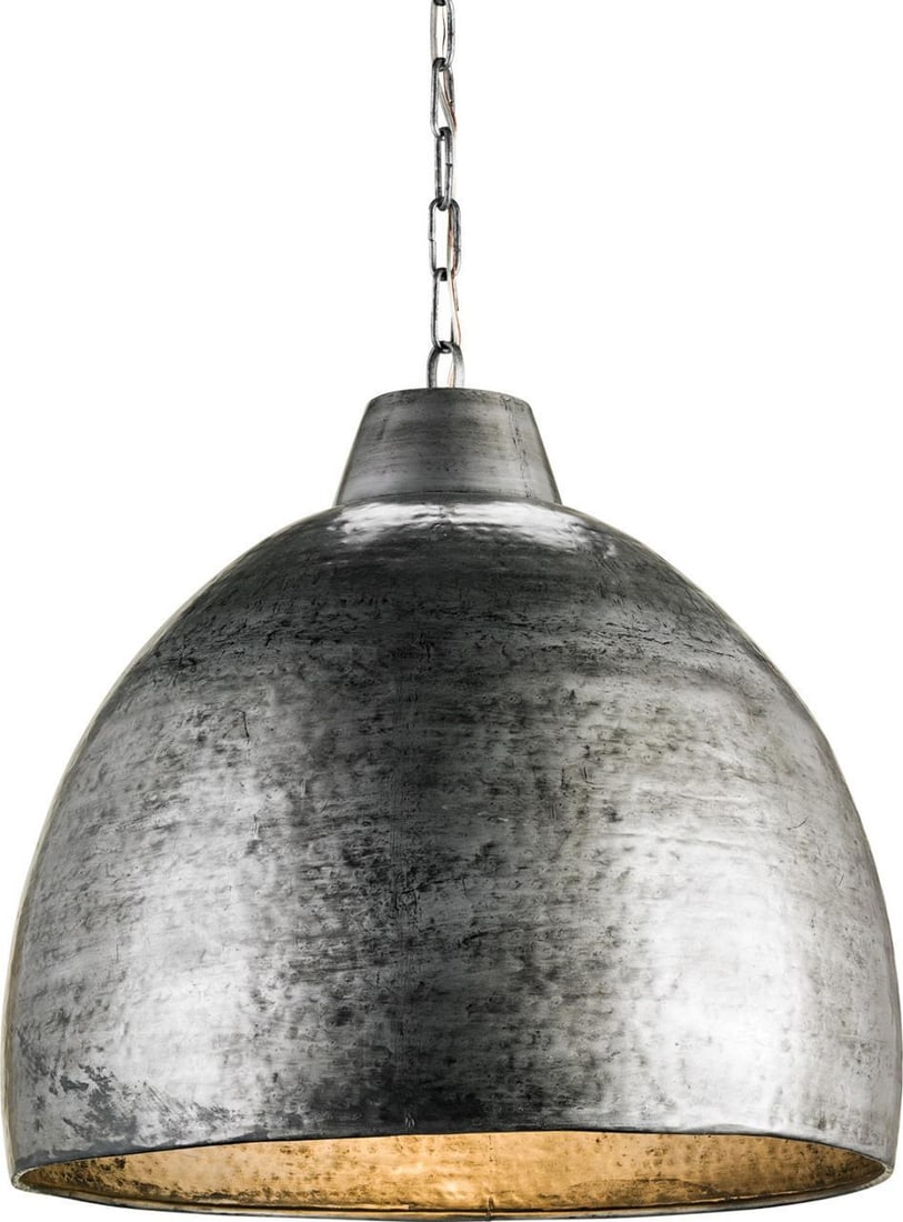 Currey Earthshine Industrial Blackened Steel Pendant Light 21.5H 22W 22D (1 of 4)
