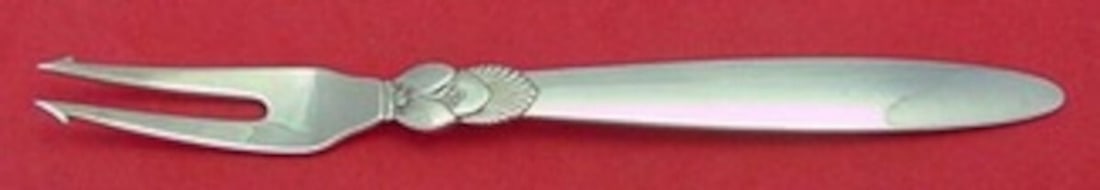 Georg Jensen Cactus Sterling Silver 6 Inch Hors D'Oeuvre Fork: Georg Jensen Cactus Sterling Silver 6 Inch Hors D'Oeuvre Fork This exquisite 6-inch hors d'oeuvre fork is part of the renowned Cactus pattern by Georg Jensen, designed by sculptor Gundolph Albertus in