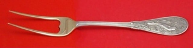 Tiffany & Co Japanese Sterling Silver Serving Fork 7 Inch Custom Made: Tiffany & Co Japanese Sterling Silver Serving Fork 7 Inch Custom Made This exquisite serving fork, custom made in the Japanese pattern by Tiffany & Co., is crafted from high-quality sterling silver. M