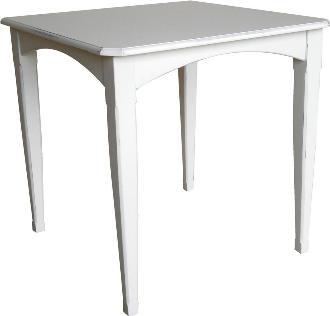 Trade Winds Cottage Gathering Table White Mahogany Country Farmhouse Style (1 of 1)