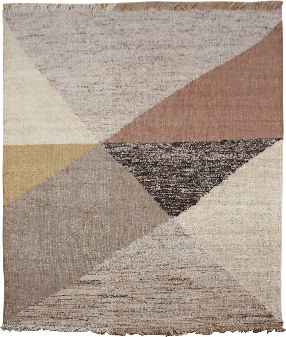 Nikaia Artisan Rug Brown Multicolor Wool Design 108 x 144 Inches (1 of 1)