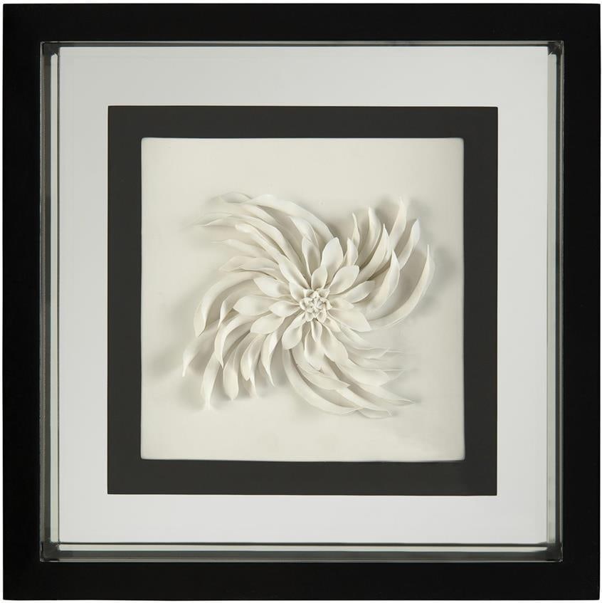 John-Richard Chinoiserie Porcelain Flower Shadow Box Decor 18x18: John-Richard Chinoiserie Porcelain Flower Shadow Box Decor 18x18 Elevate your home decor with this sophisticated porcelain flower shadow box, designed in the elegant Chinoiserie style. This unique pie