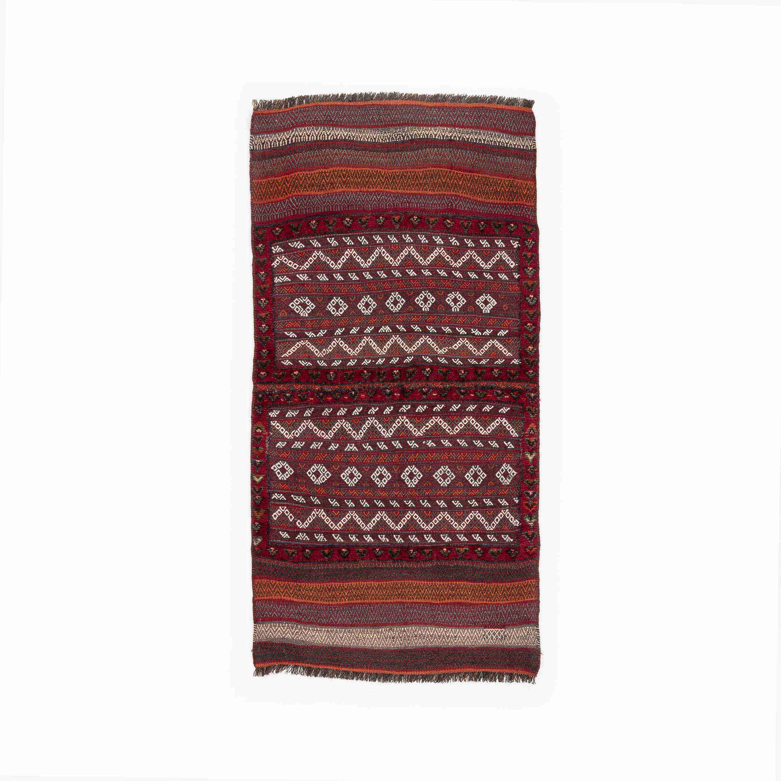 Handmade Bahtiyari Wool Kilim 37 x 71.7 Inches (1 of 8)