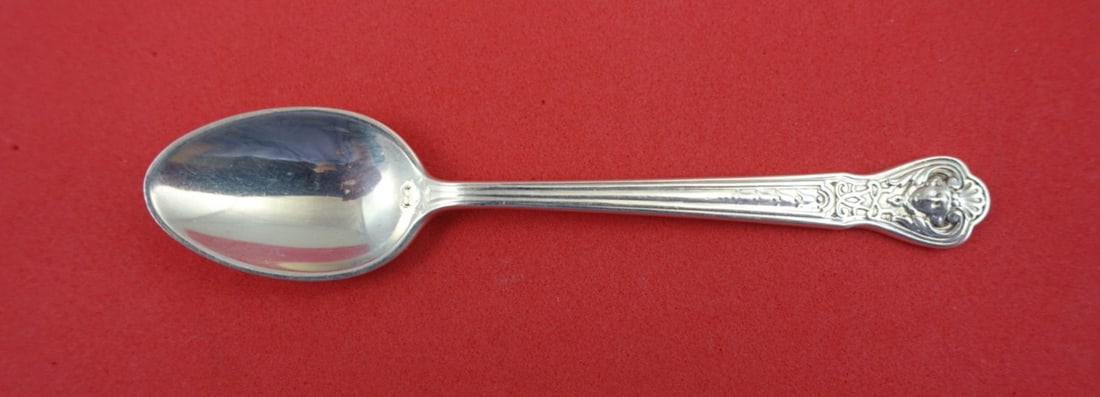 Tiffany and Co AJ Fuller Sterling Silver Demitasse Spoon 4 1/8 inch: Tiffany and Co AJ Fuller Sterling Silver Demitasse Spoon 4 1/8 inch This exquisite demitasse spoon measures 4 1/8" and features the AJ Fuller Custom Pattern by Tiffany and Co. Crafted from high-qualit
