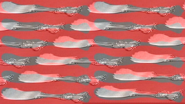 Reed and Barton Marlborough Sterling Silver Butter Spreader Set 12 pcs: Reed and Barton Marlborough Sterling Silver Butter Spreader Set 12 pcs Introducing the Marlborough Sterling Silver Butter Spreader Set by Reed & Barton. This exquisite 12-piece set features flat handl