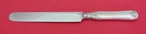 Tiffany & Co. Palm Sterling Silver Knife Blunt 9 3/8 Inch: Tiffany & Co. Palm Sterling Silver Knife Blunt 9 3/8 Inch This exquisite regular knife from Tiffany & Co. features a beautiful palm pattern and is crafted from high-quality sterling silver with a silv