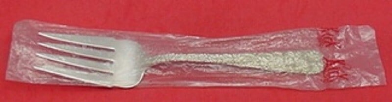 Kirk Repousse Sterling Silver Cold Meat Fork 8.5" New: Kirk Repousse Sterling Silver Cold Meat Fork 8.5" New This exquisite cold meat fork features the elegant Repousse pattern by Kirk, crafted from high-quality sterling silver. Measuring 8 1/2" in length