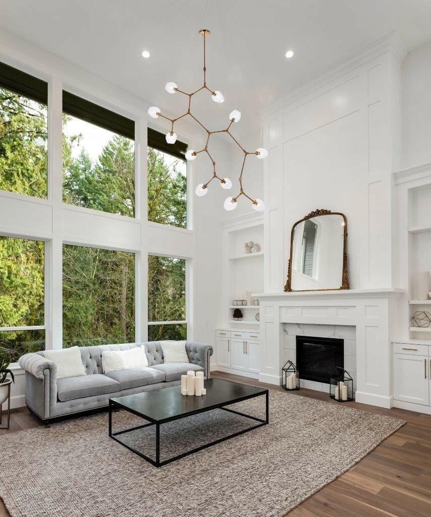 Cavoli Modern 11-Light Pendant Chandelier Brass Color 73.6 in Clear Glass: Cavoli Modern 11-Light Pendant Chandelier Brass Color 73.6 in Clear Glass Illuminate your space with this stunning 11-light chandelier pendant, designed to enhance the aesthetic of any room. Featuring