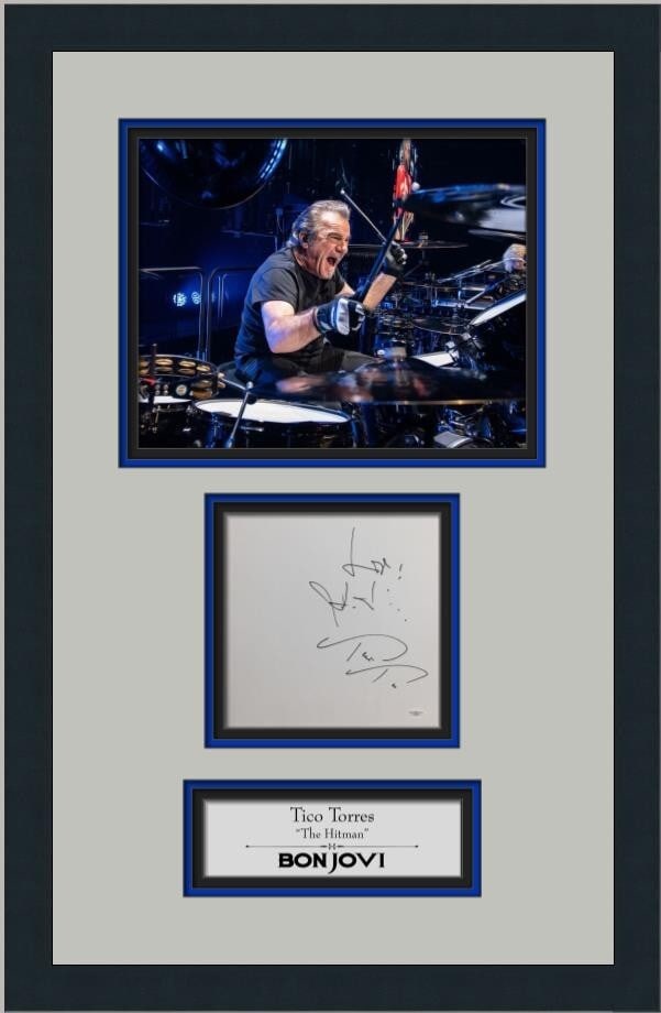 Tico Torres Bon Jovi Signed Art Custom Framed with JSA COA (1 of 6)