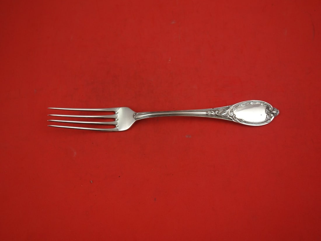 Koch and Bergfeld Rococo .925 Sterling Silver Dinner Fork 8.5 Inches: Koch and Bergfeld Rococo .925 Sterling Silver Dinner Fork 8.5 Inches This exquisite dinner fork is a stunning example of the Rococo style, crafted by Koch and Bergfeld. Made from .925 sterling silver,