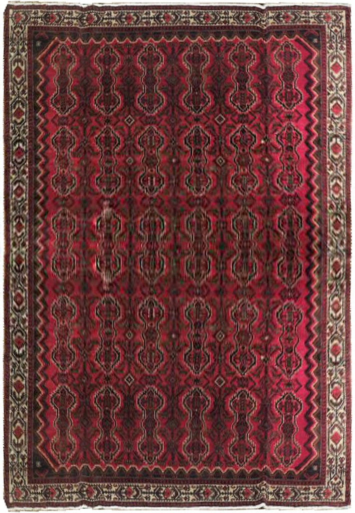8.9 x 11 Semi-Antique Persian Tribal Hamadan Area Rug: 8.9 x 11 Semi-Antique Persian Tribal Hamadan Area Rug Free continental US Shipping This exquisite 8.9 x 11 semi-antique Persian tribal Hamadan rug features intricate designs and rich colors characteri