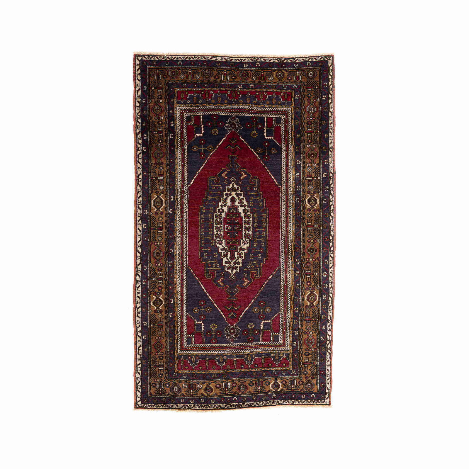 Authentic Handmade Anadol Wool Carpet 61.8 x 104.7 Inches: Authentic Handmade Anadol Wool Carpet 61.8 x 104.7 Inches This Authentic Handmade Anadol Carpet is a stunning piece crafted from high-quality wool on wool, showcasing the artistry of traditional weavi