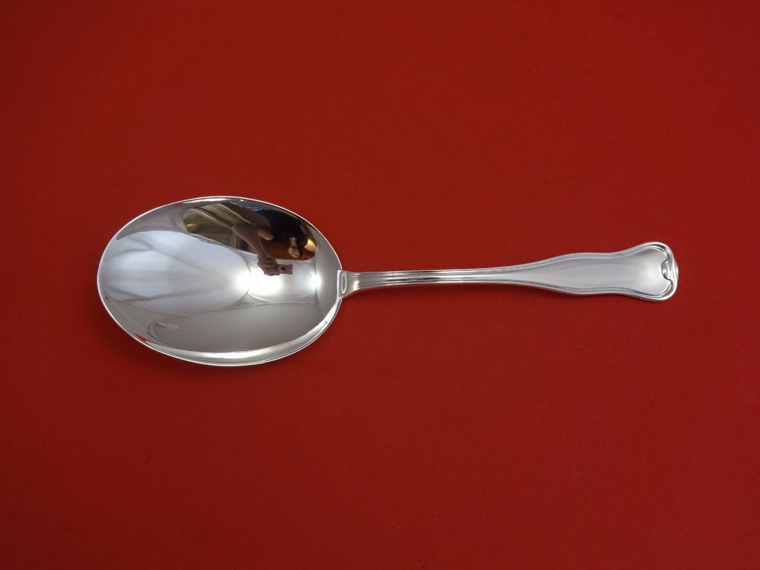 Fina-Italy Danese Sterling Silver Rice Spoon 10 1/4 Inch: Fina-Italy Danese Sterling Silver Rice Spoon 10 1/4 Inch This exquisite rice spoon from the renowned maker Fina-Italy features a sleek all sterling silver design with a flat handle, measuring 10 1/4 i