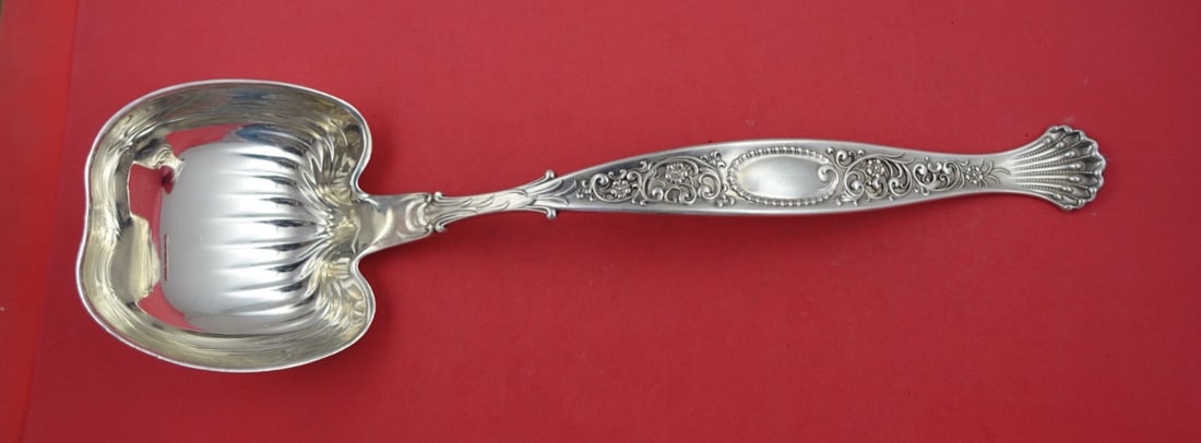 Whiting Hyperion Sterling Silver Soup Ladle 14.5 Inch: Whiting Hyperion Sterling Silver Soup Ladle 14.5 Inch This elegant soup ladle is crafted from high-quality sterling silver and features the classic Hyperion pattern by Whiting. Measuring 14 1/2 inches