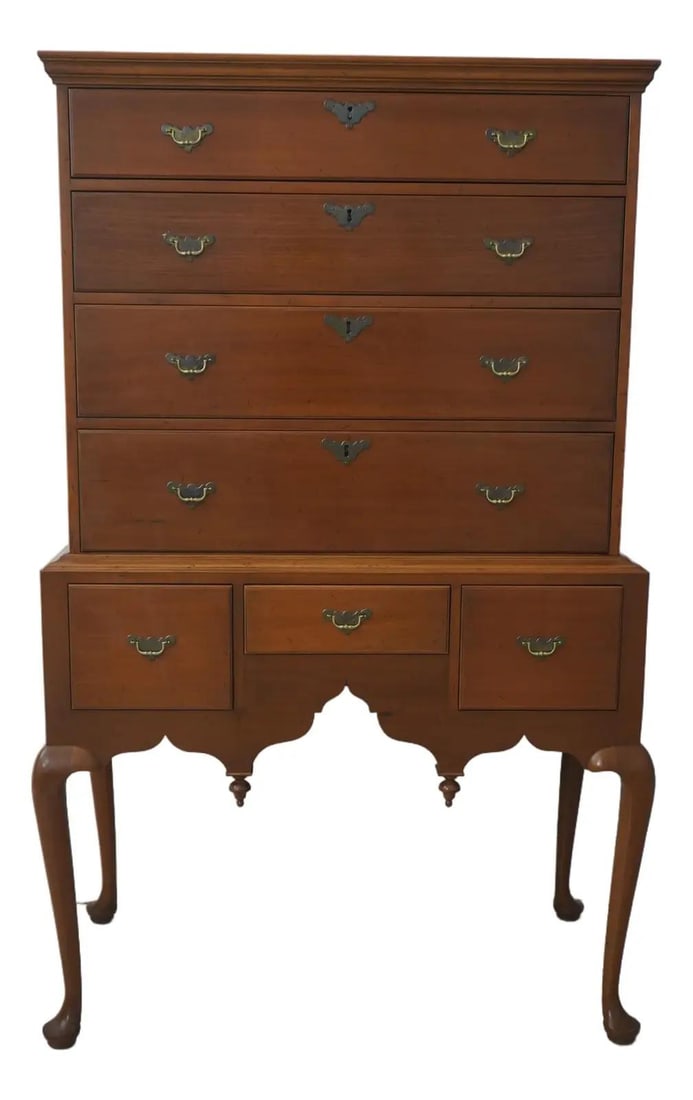 Kittinger WA-1062 Colonial Williamsburg Mahogany Highboy 40 Years Old: Kittinger WA-1062 Colonial Williamsburg Mahogany Highboy 40 Years Old Discover this exquisite Kittinger Colonial Williamsburg WA-1062 Mahogany Highboy, a timeless piece that showcases superior craftsm