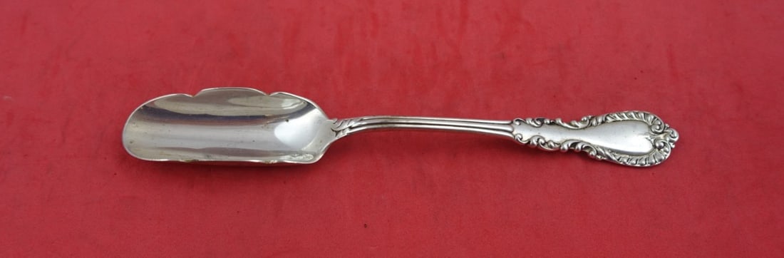 Reed and Barton Majestic Sterling Silver Cheese Scoop 7.25": Reed and Barton Majestic Sterling Silver Cheese Scoop 7.25" Presenting a vintage sterling silver cheese scoop from the esteemed Majestic pattern by Reed and Barton. This beautifully crafted serving sp
