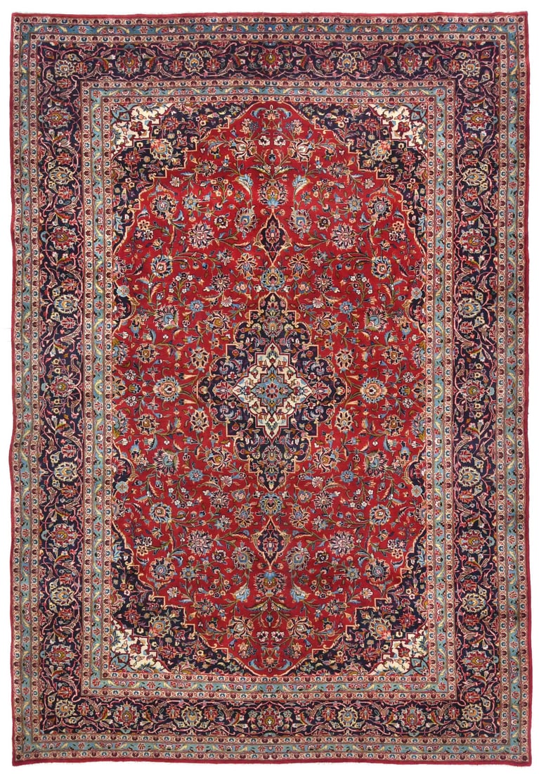 Large Handmade Vintage Red Floral Oriental Rug 8x12 ft Wool Carpet: Large Handmade Vintage Red Floral Oriental Rug 8x12 ft Wool Carpet Enhance your home decor with this stunning Handmade Vintage Red Oriental Rug, featuring an intricate floral design. Measuring 8'0" x