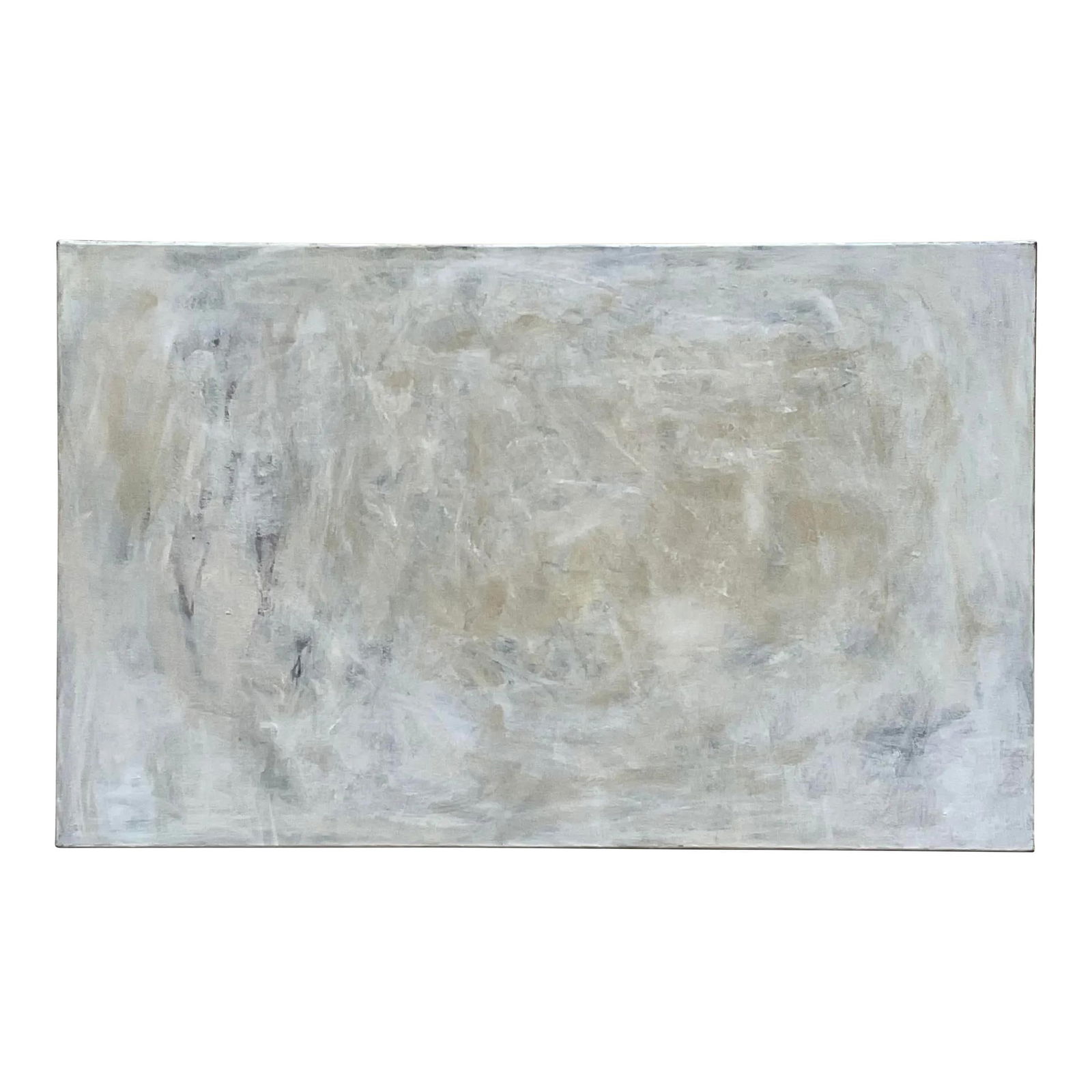 Vintage Boho Abstract Oil Painting on Canvas 60x45: Vintage Boho Abstract Oil Painting on Canvas 60x45 Transform your space with this Vintage Boho Original Abstract Oil Painting on Canvas. This captivating artwork features a serene and minimalist desig