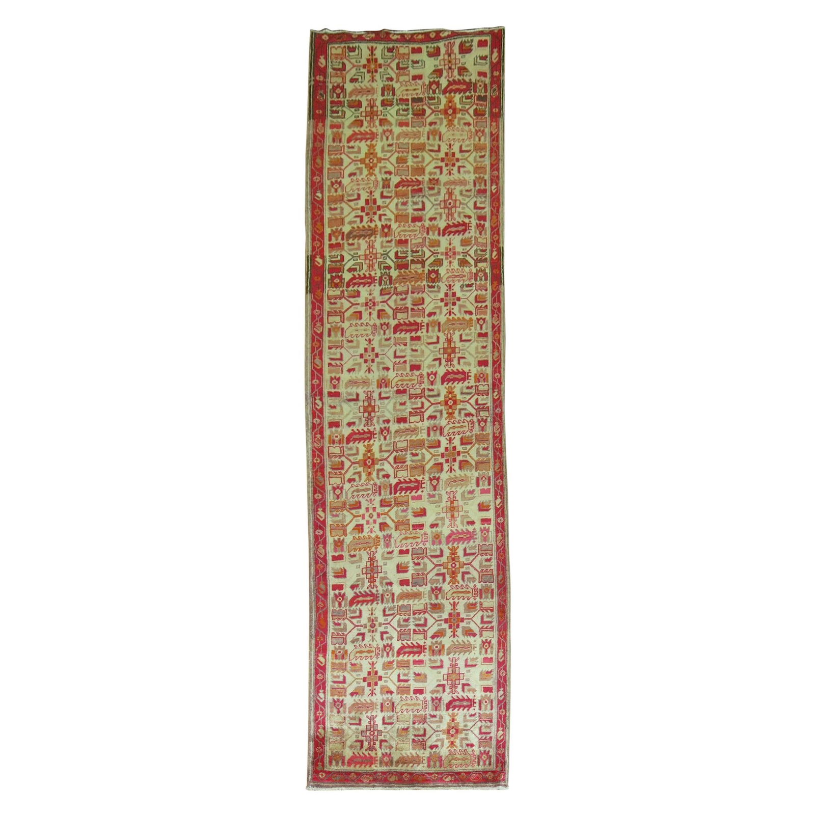 Zabihi Collection Hand-Knotted Turkish Runner Wool Khotan 2'8 x 10'9: Zabihi Collection Hand-Knotted Turkish Runner Wool Khotan 2'8 x 10'9 Enhance your space with this exquisite Turkish runner from the Zabihi Collection. Featuring a beautiful Khotan style, this piece sh