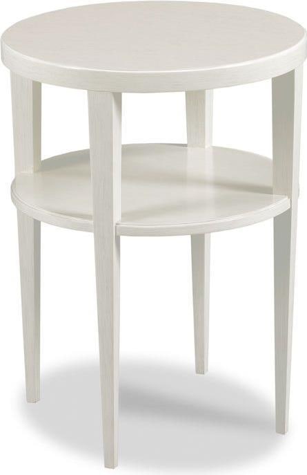 Woodbridge Provence Circular Drink Table in Carrara Finish: Woodbridge Provence Circular Drink Table in Carrara Finish Introducing the Provence Circular Wood Drink Table in a charming Bordeaux finish, designed to bring a touch of vintage elegance to your livin