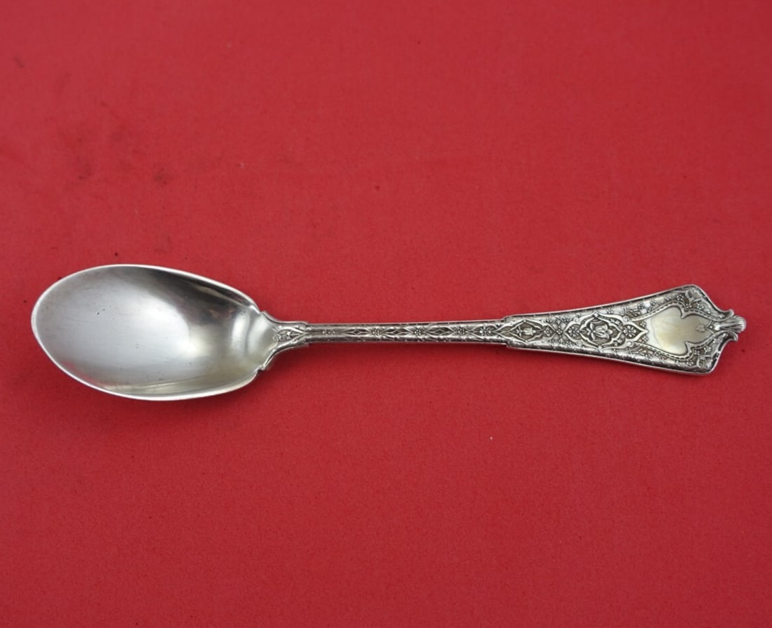 Tiffany & Co Persian Sterling Silver Ice Cream Spoon 5 3/4": Tiffany & Co Persian Sterling Silver Ice Cream Spoon 5 3/4" Indulge in a touch of timeless elegance with this Persian ice cream spoon by Tiffany & Co. Crafted from high-quality sterling silver, this e