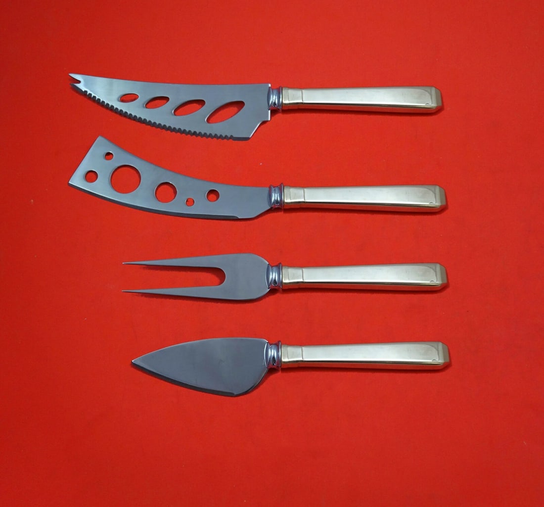 Towle Craftsman Sterling Silver 4-Piece Charcuterie Set: Towle Craftsman Sterling Silver 4-Piece Charcuterie Set Elevate your entertaining with this exquisite Craftsman by Towle Sterling Silver Deluxe Charcuterie Set. This custom-made 4-piece hostess set fe